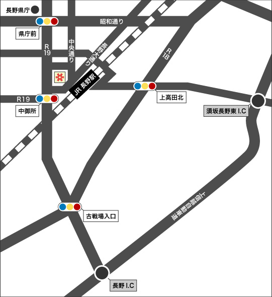 高速道路I.Cからのご案内